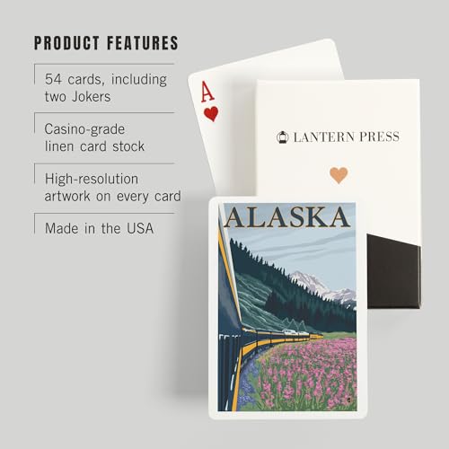 52 Cartas de Poker Alaska Railroad para Adultos miniatura 3