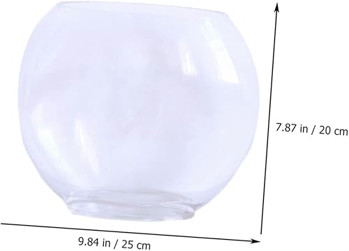 Miniatura 8 de Tanque de peces plano Jardinera hidropónica de vidrio acuario de vidrio Cuenco hidropónico Jarrón de vidrio Jarrón de planta de agua Jarrón de