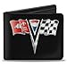 Produktbild Buckle-Down Herren Bifold Wallet Corvette Stingray Reisezubehr-Bi-Fold-Brieftasche, Mehrfarbig, 10.1 cm x 8.89 cm