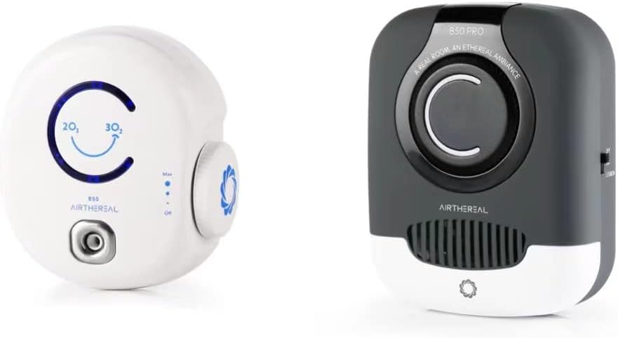 Airthereal Bundle | B50 Mini Ozone Generator and B50-PRO Mini Ozone Generator with Negative Ion - Plug-in Odor Eliminator Disinfecting Machine