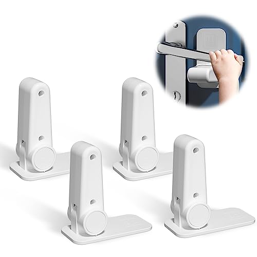 4 Stück Kindersicherung für Türklinken, Fenstersicherung Kinder...