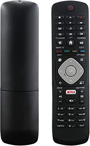Universal remote Compatible with PHILIPS LED LCD SMART 4K Ultra HD HDR TV Remote Control, Black