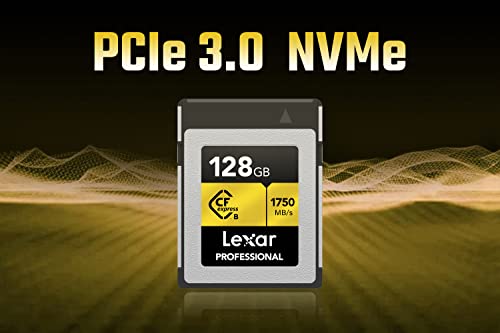 Professional Serie GOLD Scheda Cfexpress 128 GB, tipo B Scheda CF, Lettura fino a 1750 MB/s, Adotta PCIe 3.0 NVMe, Scheda di Memoria per Fotografi Professionisti, Videografi(LCXEXPR128G-RNENG) - RAM - Immagine 4