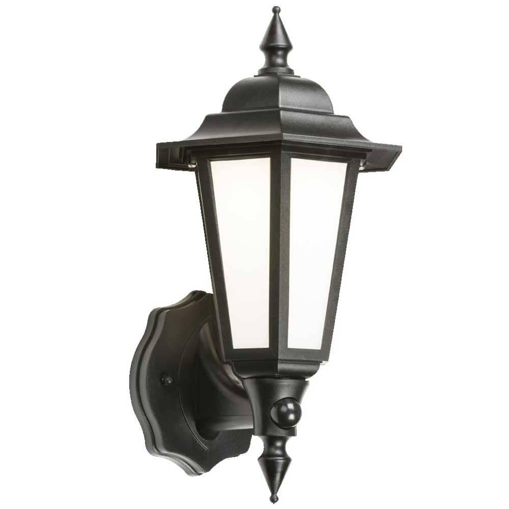 Manningham Lighting Black Traditional Style Photocell Sensor Wall Lantern Light Outdoor - Security Ip54 Dusk Dawn 8W Led Modern Garden Lighting ( - Full Lantern)