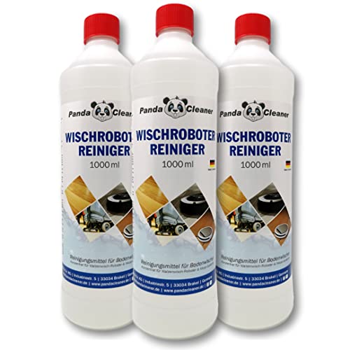 PandaCleaner detergente per robot lavapavimenti - 3L detersivo pavimenti offerta - Floor Cleaner - detergente pavimenti - Delicato su robot e pavimento + Particolarmente economico (3x 1L)