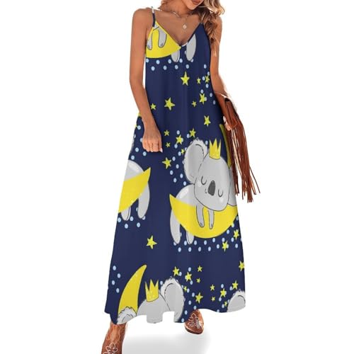 Robe maxi pour voyages sans manches contre la chaleur de l'été