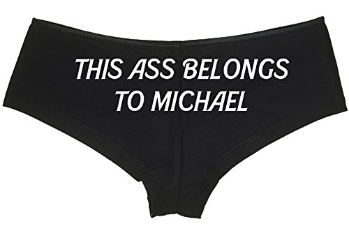 PERSONALIZED your message Black Panties Knaughty naughty knickers boyshort underwear2