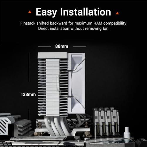 Image of PCCOOLER CPS R400 ARGB Air CPU Cooler, 4 Next-Gen Heatpipes, 2200RPM PWM Control 92mm ARGB Fan, 180W TDP, for AMD AM4 /AM5 /Intel LGA 115X /1200 /1700 /18XX White