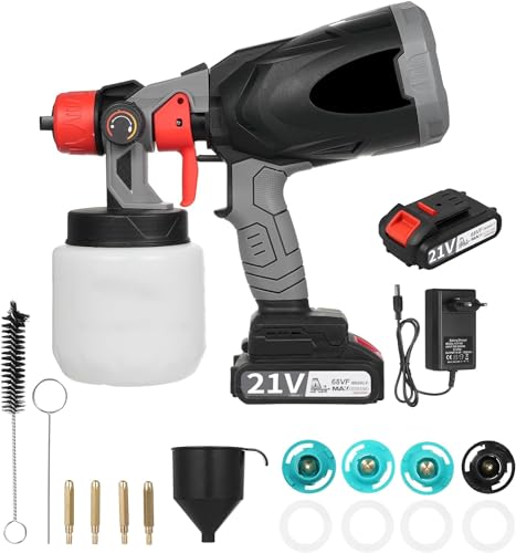 Pistolet à Peinture Sans Fil 20V 4000mAh EP102, électrique Avec Batterie Lithium