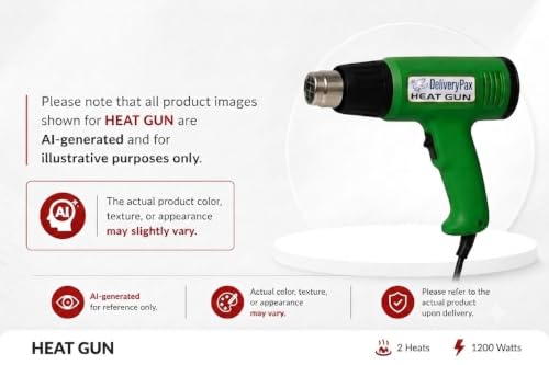 Image of Delivery Pax 2000W Heat Gun Machine and PVC Shrink 20inch x 10m Dual Temperature WITH 6 MONTHS WARRANTY | Hot Gun Machine for Packing| Heat Gun for Shrink Wrapping| Hot Air Gun for Paint Removal