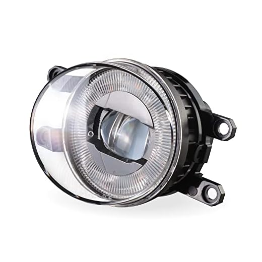 iCAR DIY Upgrade LED Projector Fog Light Assembly Kit 4IN1, DRL, Turn Signal Light for Toyota, Lexus, White, 1 Pair