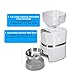 Automatic Cat Feeder, HoneyGuaridan Pet Feeder for Multiple Cats&Dog Food Dispenser with Splitter,Portion Control and Voice Recording Dual Power Apply Food Alarm