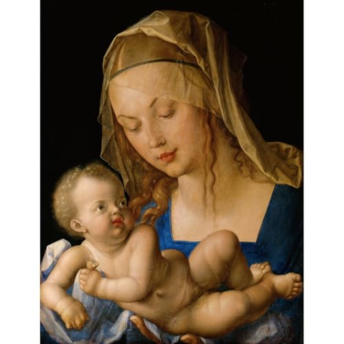 Durer Vierge et enfant avec une poire impression giclée affiche 61x45