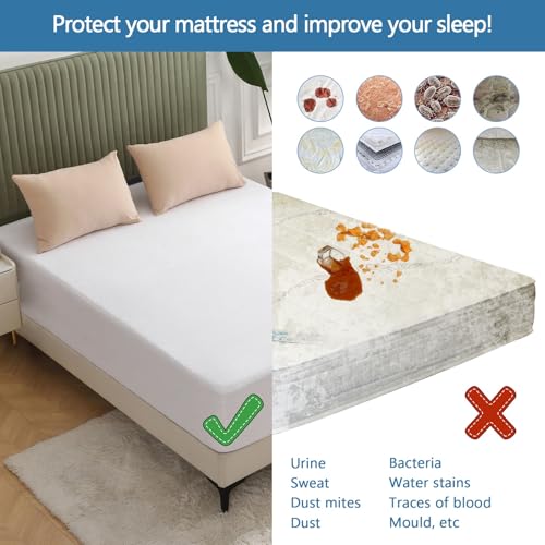 Qualité supérieure protège matelas 180x200cm coton respirant durable