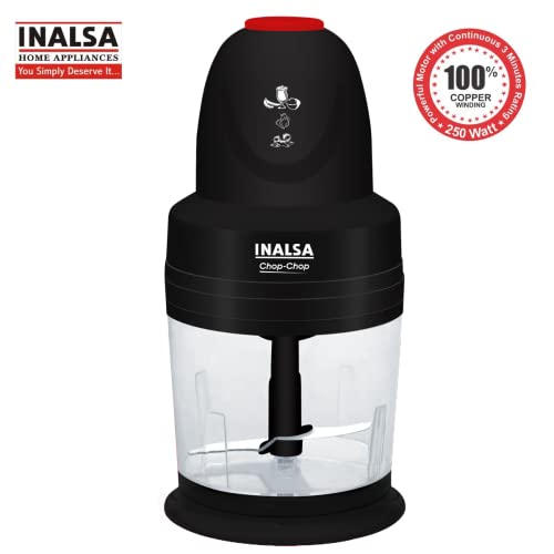Image of Inalsa Electric Chopper With Copper Motor - Chop, Mince, Puree, Whisk - 850 ml Capacity