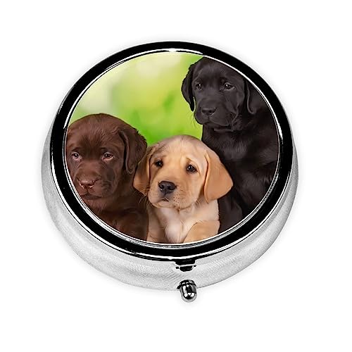 犬 猫 子犬 子猫 薬入れ ケース アニメ ミニボックス錠剤 薬箱 密閉 飴ケース 大容量 丸い サプリケース 薬整理ケース ネックレス 紐 ネジ 収納ケース