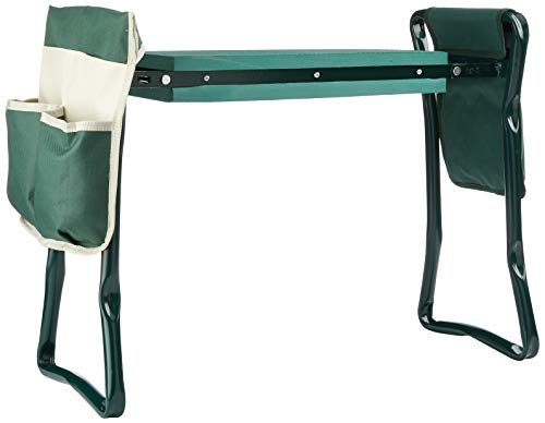 Chicreat tuinkrukje, met twee opbergzakken, kniebeschermer, groen - Afbeelding 3