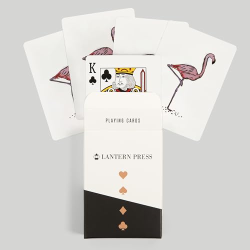 Lantern Press Flamingo, Icon, Naipes Póker 52 piezas miniatura 6