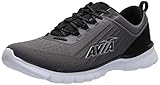 Herausnehmbare Memory-Socken Avia Avi-Factor Herren-Laufschuhe, Grau (Asphalt/Jet Schwarz/Silber), 47 EU