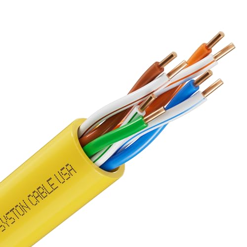 Câble réseau Ethernet Cat 5e 152,4 m fil de cuivre solide extérieur intérieur