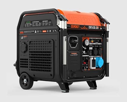 GENERGY Creata SOL-Silent 7500 Watt Stromerzeuger Inverter Benzin, SOL geeignet für die integration mit Solaranlagen, 26L Tank, E-Start, Echter Inverter, Stromgenerator, Notstrom, Notstromgenerator