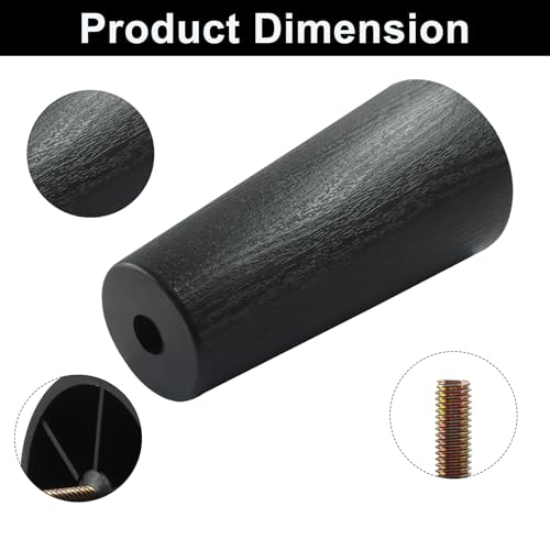 Patas para mesa y sofá de 5 pulgadas redondas cónicas para elevar tus muebles con pernos M8 5