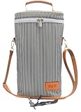 D&D 2 Bottle Insulated Wine Bag Tote Carrier with shoulder strap/handle, comes with cork screw,...