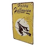Ciieeo Pintura De Hierro Para Halloween Decoración De Pared Colgante Estilo Americano Segura Para Interiores y Exteriores