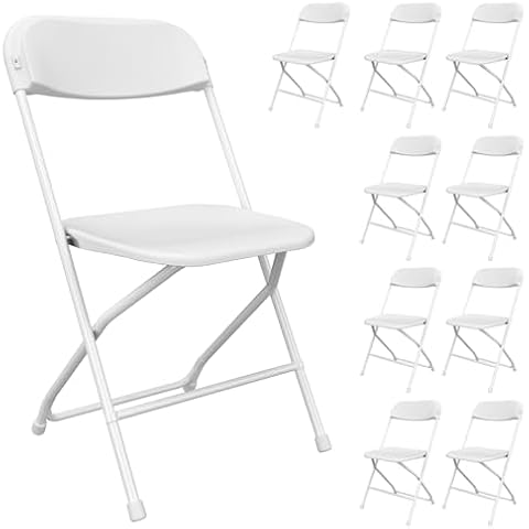TRINEAR 10 Pack Folding Chairs Cover