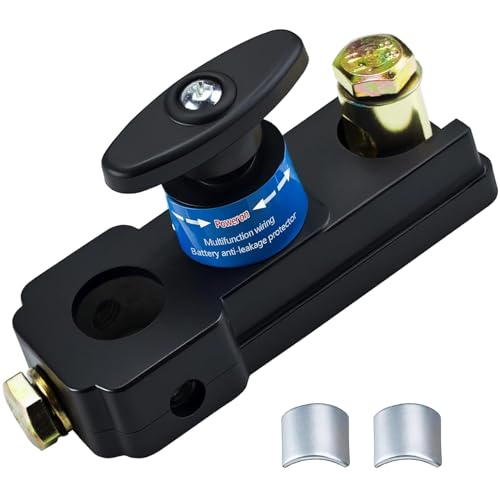 Image of TecoKart Battery Cut Off Switch 12V /24V - Heavy Duty Car Battery Disconnect Switch, Battery Kill Switch for 12V /24V Car, RV, Truck, Boat, Motorcycle - Easy Manual Shut Off, Prevents Battery Drain