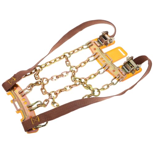 HAPINARY Snow Tire Chains Universal Anti-skid Traction Chain for Car Suvs Emergency Traction 165-205mm 9-square Pattern