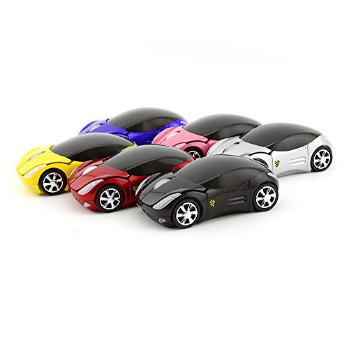 Usbkingdom 2.4Ghz Wireless Mouse Cool 3D Sport Car Shape Ergonomic Optical Mice With Usb Receiver For Pc Laptop Computer Kids Girls Small Hands (Pink) #TOP7