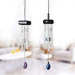 Chimes à vent, Design créatif 2 Pack Belles Chimes de Jardin, Portable Chimes d'Event en Métal pour la Décoration de Jardin Maison, Petite Taille