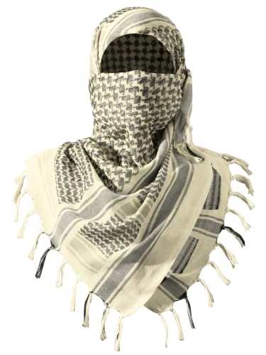 Image of FREE SOLDIER Scarf Military Shemagh Tactical Desert Keffiyeh Head Neck Scarf Arab Wrap with Tassel for Men Women