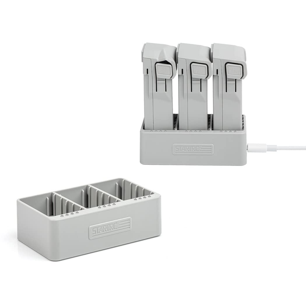 Chargeur DJI Mini 3 Pro, station de charge USB intelligente pour 3 batteries, câble USB-C, charge rapide PD
