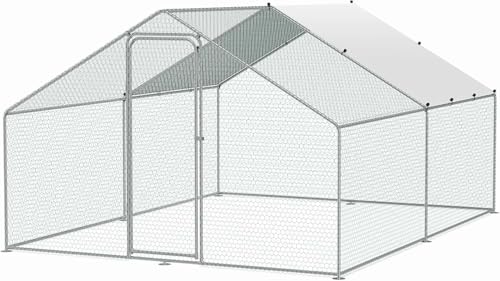 Frenal Enclos Poulailler Extérieur 12 m² en Métal...