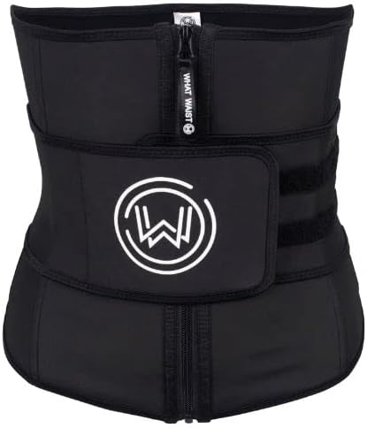 What Waist Define Band - Adjustable Latex Compression Slimming Waist Trainer (Black/XS)