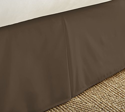 Ienjoy Home Home Collection Pleated Bed Skirt, California King, Chocolate #TOP1