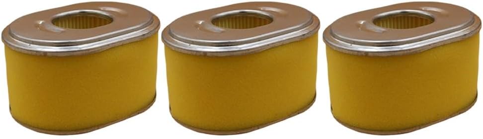 3-Pack Yellow Air Filter Replacement for Combo SH255 and SH265 WALKs Behind Mowers, Compatible with Part 18 083 04-S, Engine Air Cleaner for Lawn Care Outdoor POWERs Equipment