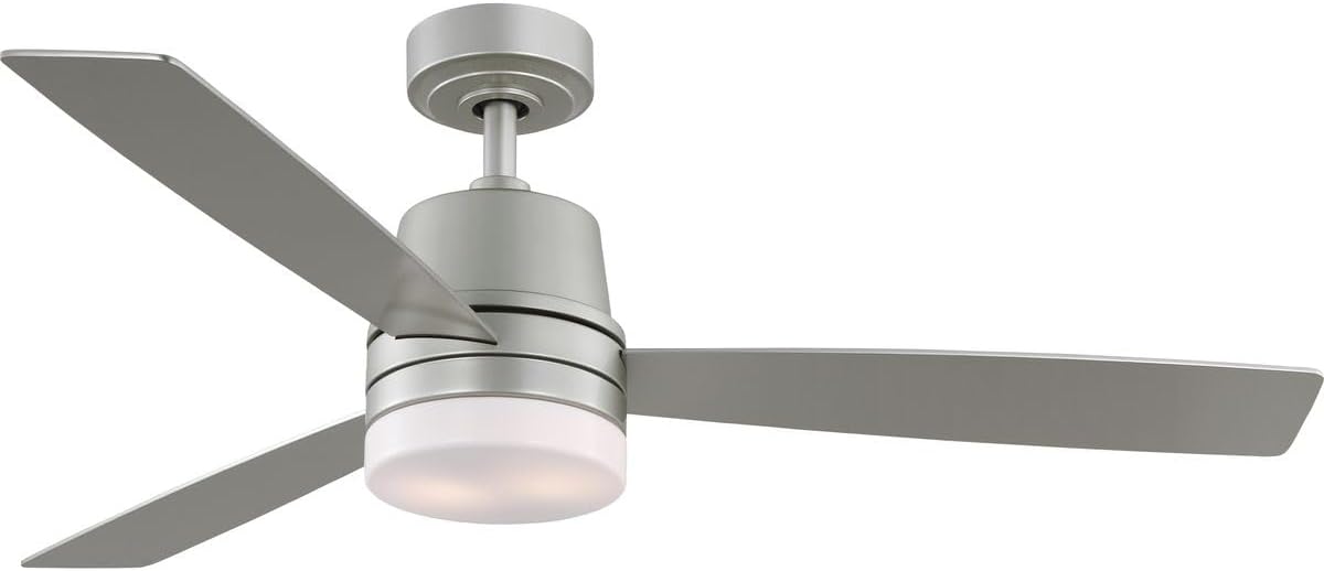 Progress Lighting P250093-152-WB Trevina IV 52" Ceiling Fan with Lights, Painted Nickel