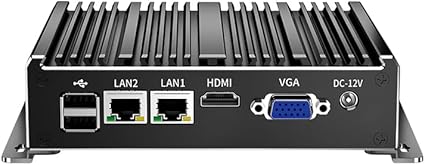 Fanless Mini PC Ordinateur de Bureau Industriel J6412, PC de Poche Fanless Mini PC Ordinateur de Bureau Industriel J6412, PC de Poche
