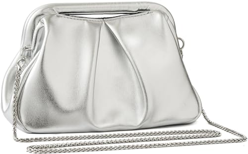 Image of Evening Bag Clutch Purse for Women Top-handle Clutch Bag Detachable Chain Crossbody Bag Party Wedding Handbag