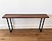 Solid Walnut Narrow Computer Desk - Writing Desk | Farmhouse Desk | Solid Wood Desk