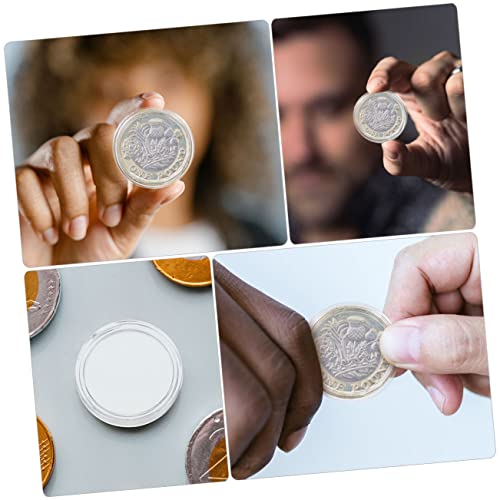 200 cajas acrílicas para monedas organizador de monedas miniatura 3