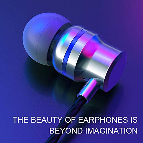 Image of Tessco (CH-235) Wired Earphones with Extra Bass, Noise Canceling Support, Built-in Mic & Volume Control (Silver)