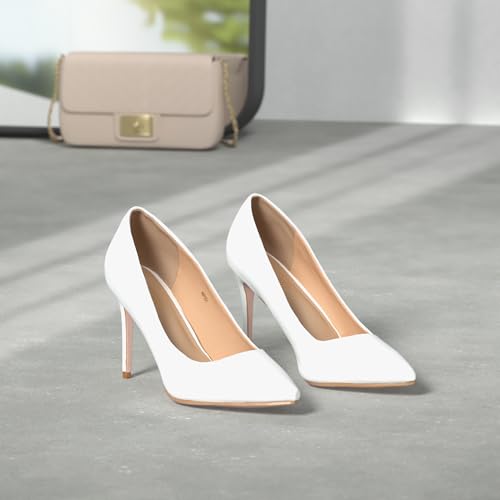 IDIFU Women's IN4 Classic Pointed Toe High Heels Pumps Wedding Dress Office Shoes2