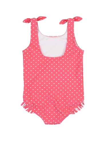 Image of RuffleButts Girls UPF50+ Sun Protection Tie Shoulder /Cross Back One Piece Swimsuit