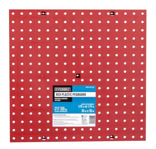 Everbilt 1006643934 Overbuilt Red Pegboard Panel cover