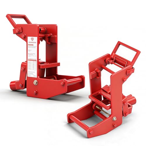 2 Pack Portable Wall Jack, 1000 lbs Heavy Duty Wall Jacks for Framing, fit for 1-1/2 × 3-1/2 in Wood Pole and 1 in OD Steel Pipe, Malleable Casting Iron Wall Jack for Lifting Wall Beams