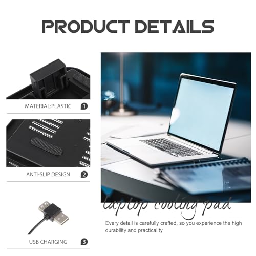 Base enfriadora para laptop con ventilador ajustable miniatura 3